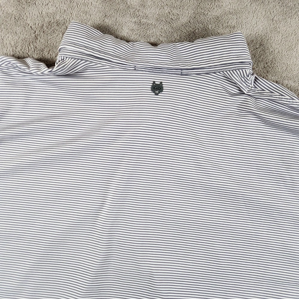 Greyson Golf Polo Shirt Mens size‎ 2XL Short Sleeve Stripe Recycled Polyester - Picture 5 of 10